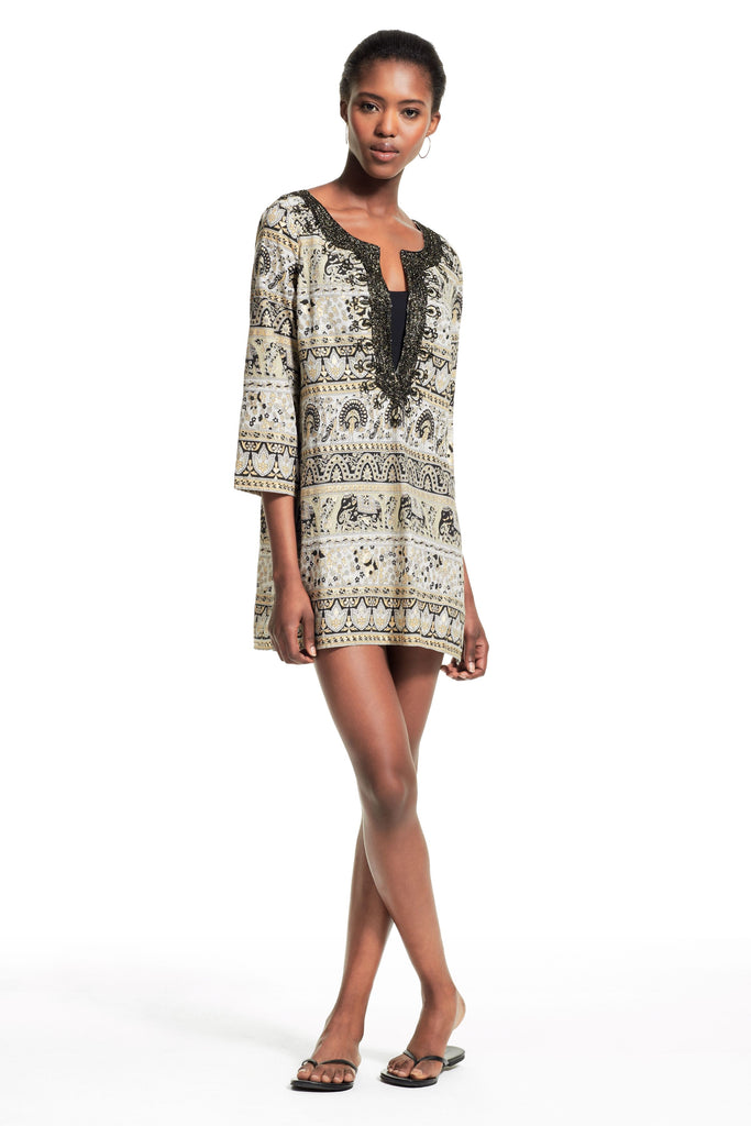 Calypso St. Barth Hester Oliphant Printed Cotton Tunic, Multi