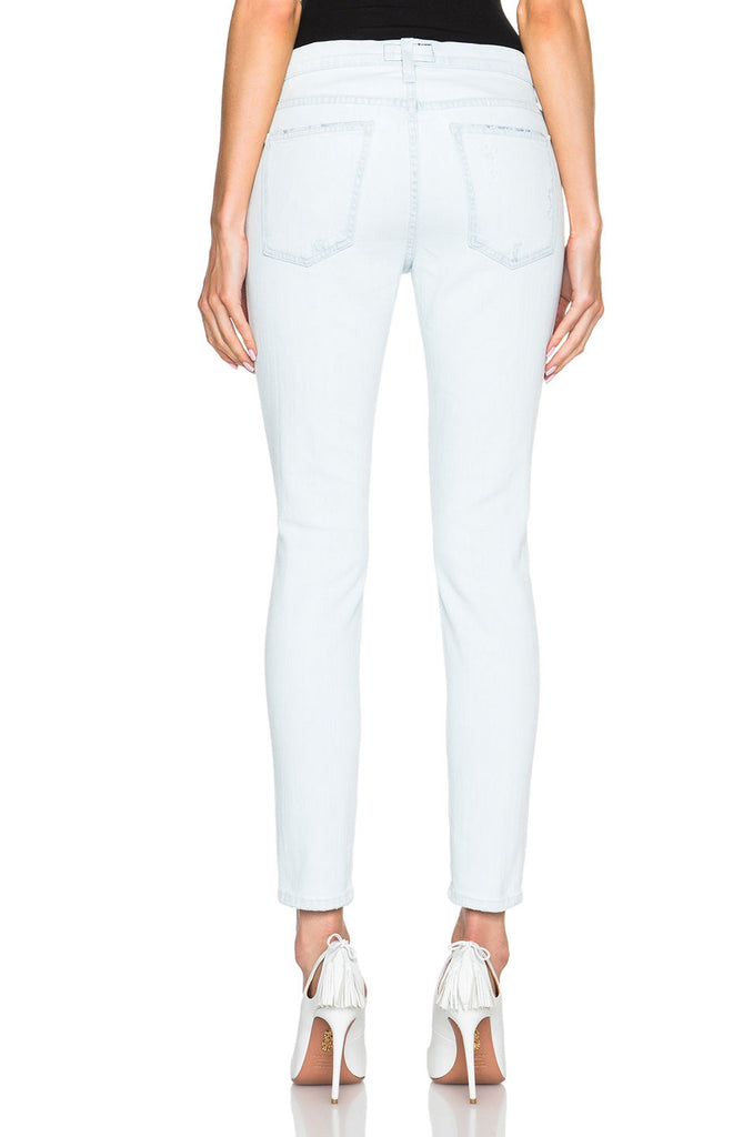 Current/Elliott Stiletto Cropped Skinny Jean, Avalanche Destroy
