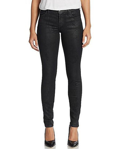 Joie Laurelle High Waist Button-Fly Cropped Jeans, Caviar