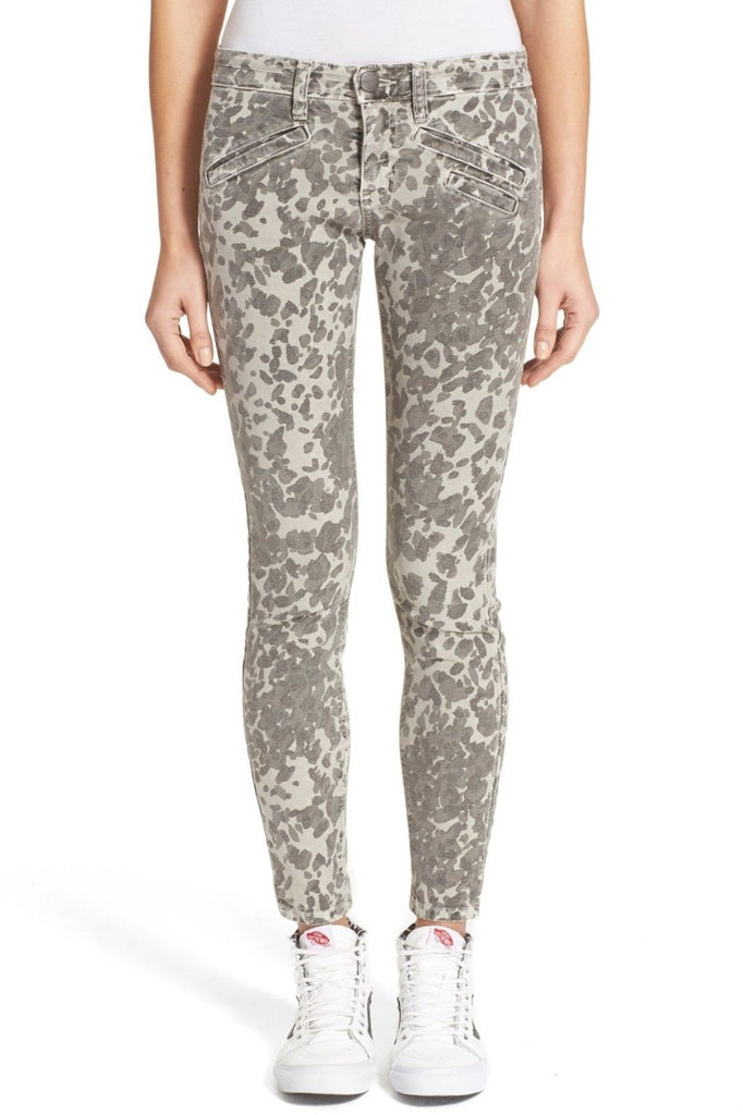 Current/Elliott 'The Welt Pocket Skinny' Ankle Jeans, Scooter Leopard