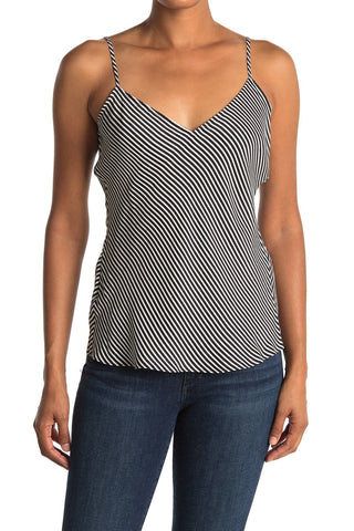 FRAME Raw Edge Sleeveless Satin Cami Tank Top, Lavender