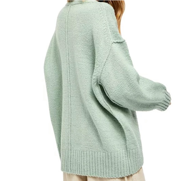 Free People Brookside Oversized Tunic Sweater, Spearmint