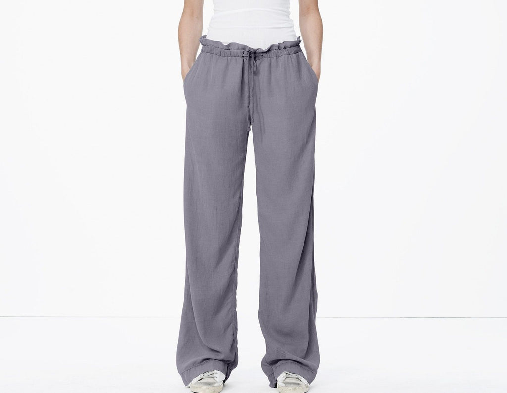James Perse Paper Bag Draped Twill Pants, Quarry Grey