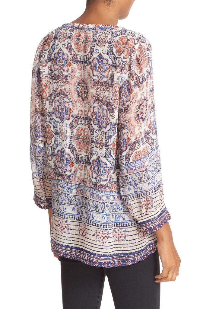Joie 'Aceline' Printed Silk Blouse, Dusty Pink Sand