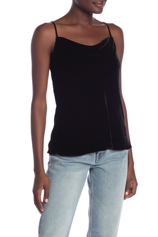 Joie Shawnette Metallic Silk Chiffon Halter Top, Caviar/Silver