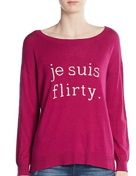 Joie 'Eloisa' Je Suis Flirty Sweater, Fuschia Pink