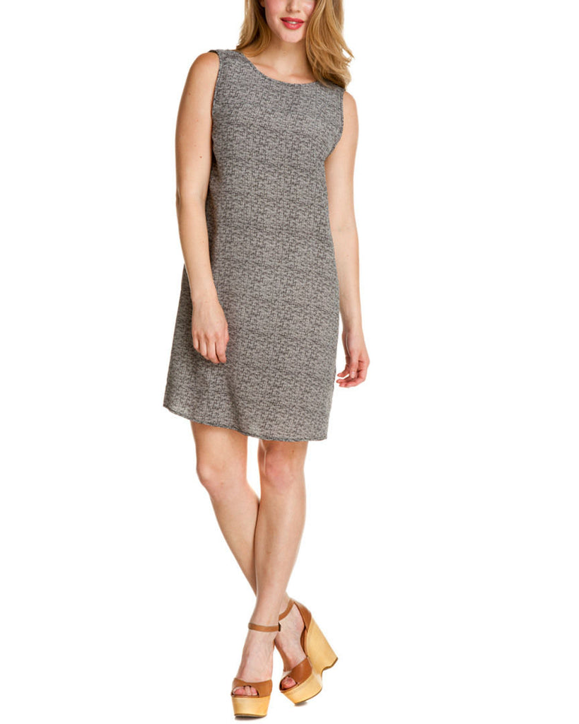 Joie 'Harrod' Sleeveless Printed Silk Dress, Caviar- Black/Ivory