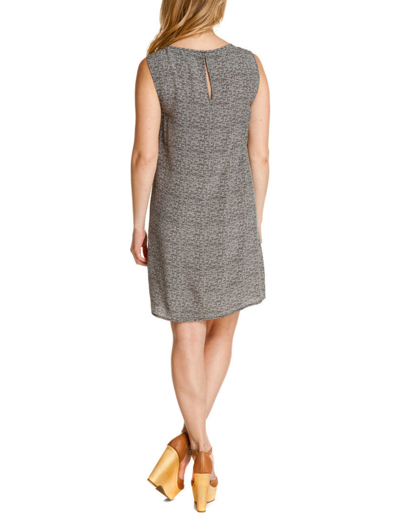 Joie 'Harrod' Sleeveless Printed Silk Dress, Caviar- Black/Ivory