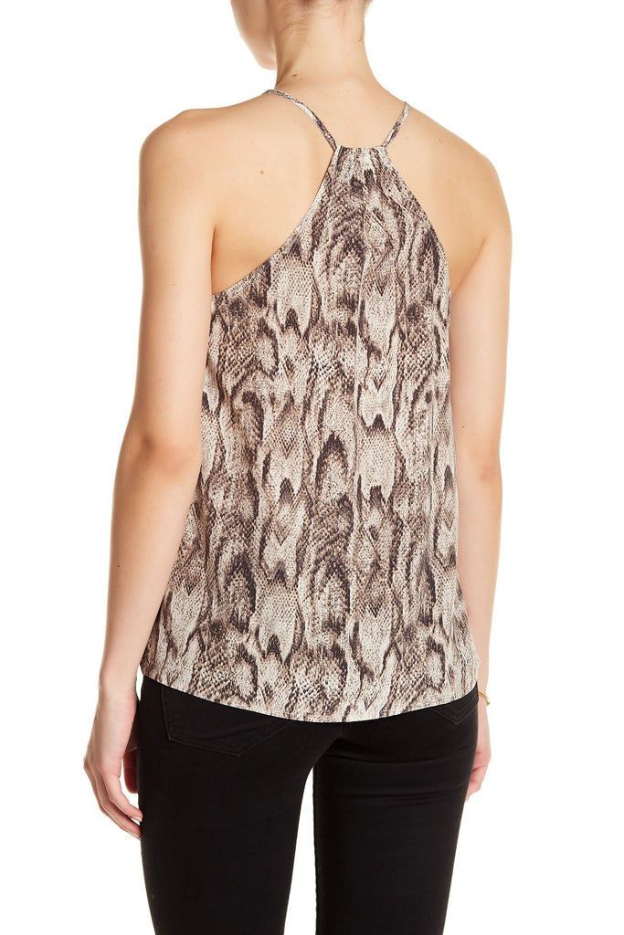 Joie 'Idalina' Sleeveless Silk Python Print Cami Top, Sandalwood