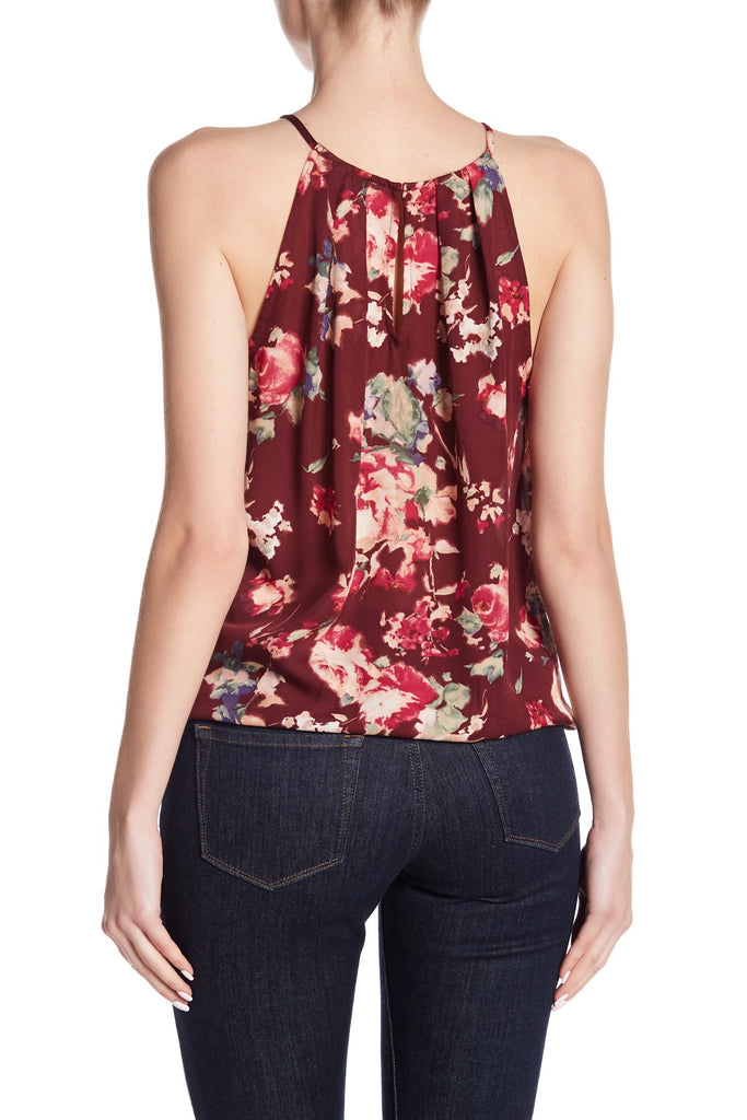 Joie Anatase C Floral Printed Silk Sleeveless Top, Verbena
