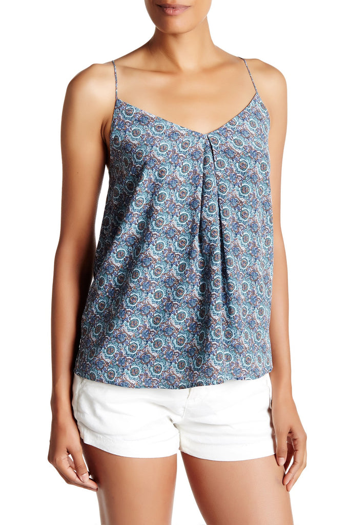 Joie Nahlah B Sleeveless Printed Silk Top, Haze Blue