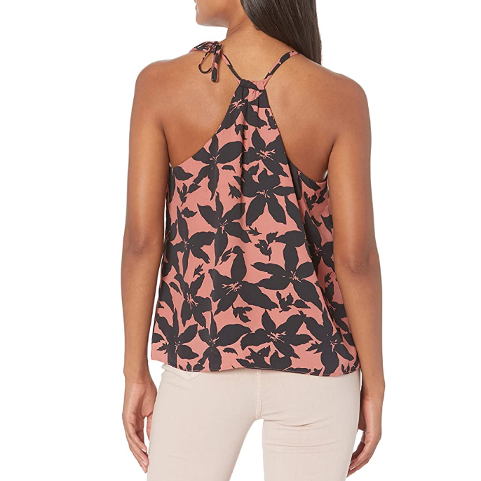 Joie Porscha Tropical Print Sleeveless Top, Light Mahogany