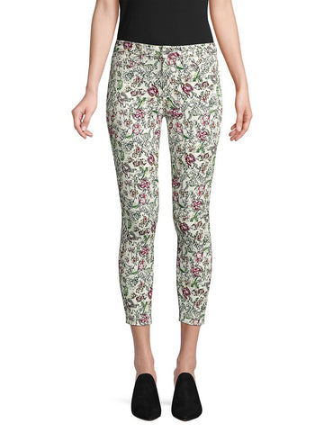 Joie Laurelle High Waist Button-Fly Cropped Jeans, Caviar