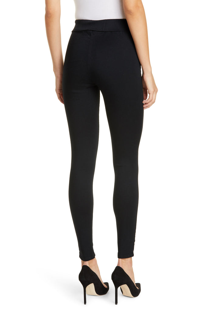 L'AGENCE Rochelle High-Rise Pull-On Skinny Jeans, Noir