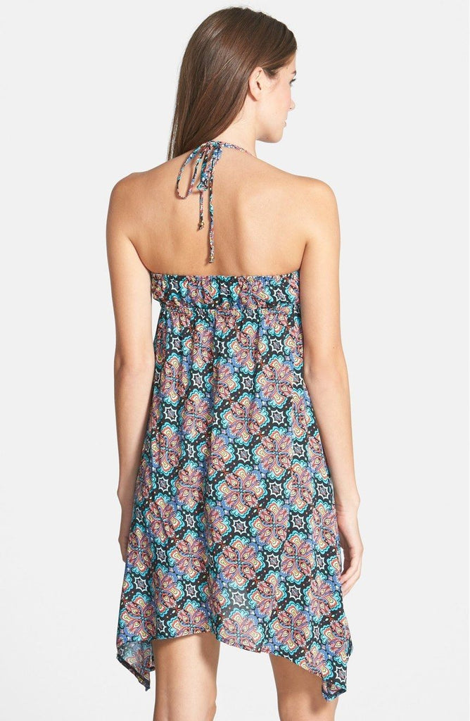 Nanette Lepore Paloma Swimsuit Cover-Up Halter Dress, Multi