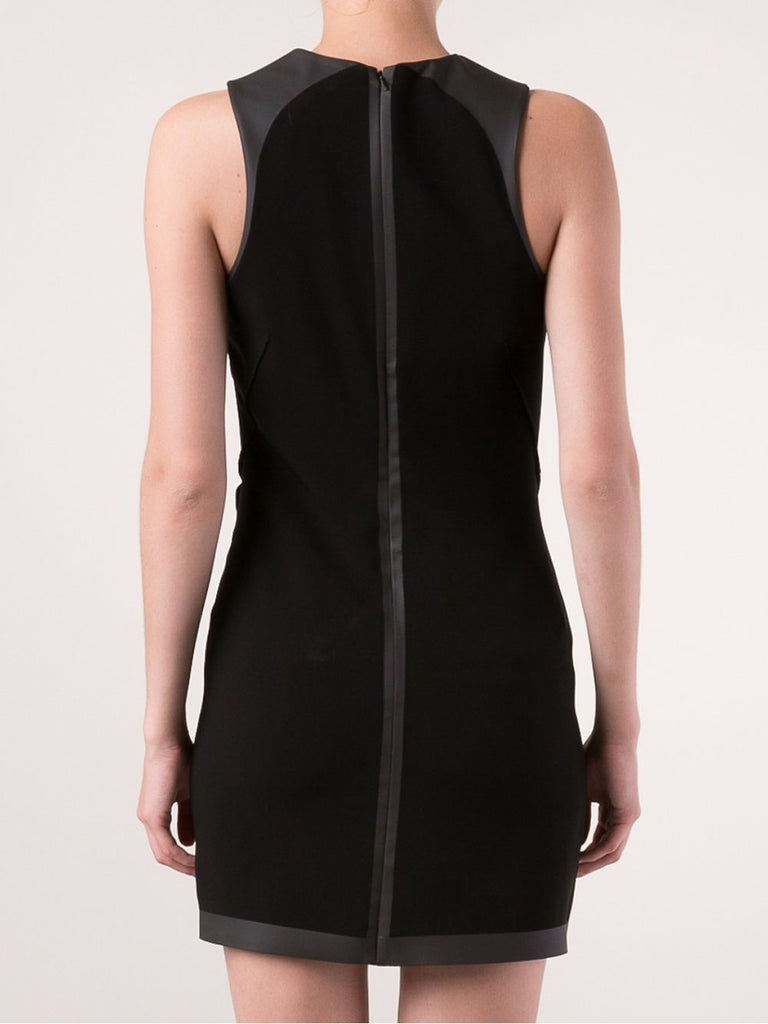 Rag & Bone 'Nudie' Tonal-Trim Crepe Dress, Black