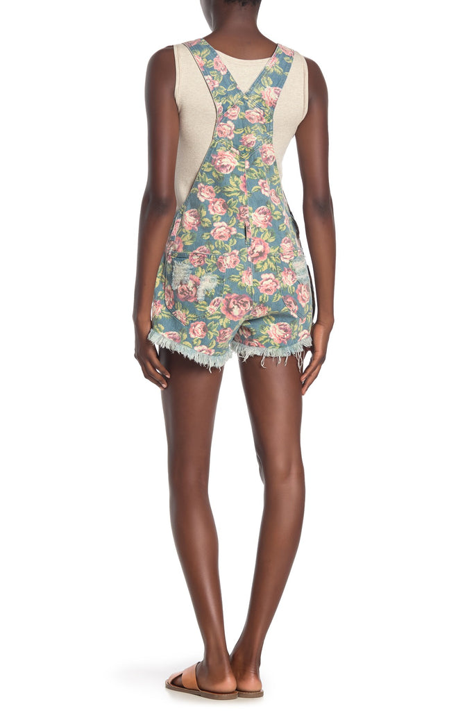 Show Me Your MuMu Orlando Denim Overall-Shortalls, Bella Rose