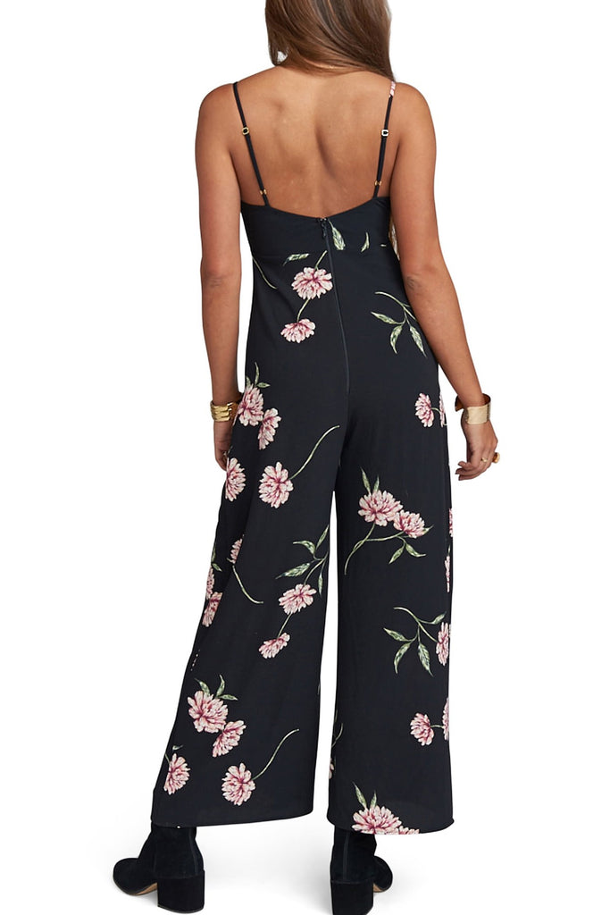 Show Me Your Mumu Paolo Stretch Crinkle Jumpsuit, Honeydew Multi