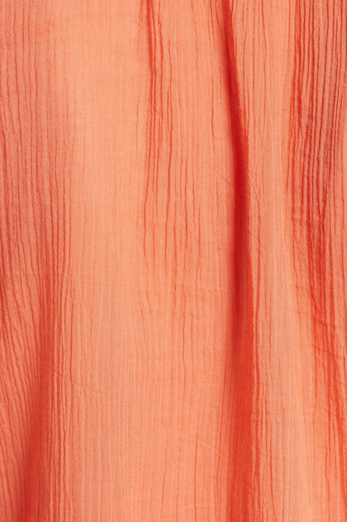 Joie 'Nelida' Embroidered Gauzey-Cotton Tunic Blouse, Blood Orange