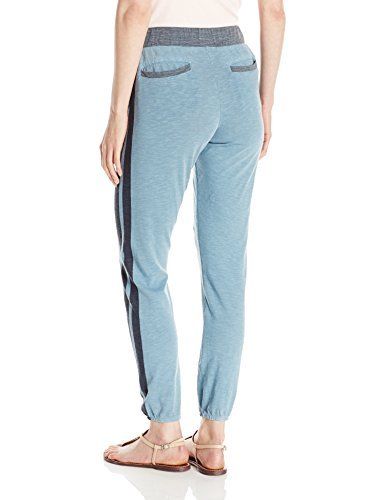 Splendid Women's Slub Heather Jersey Mix Drawstring Pants, Blue