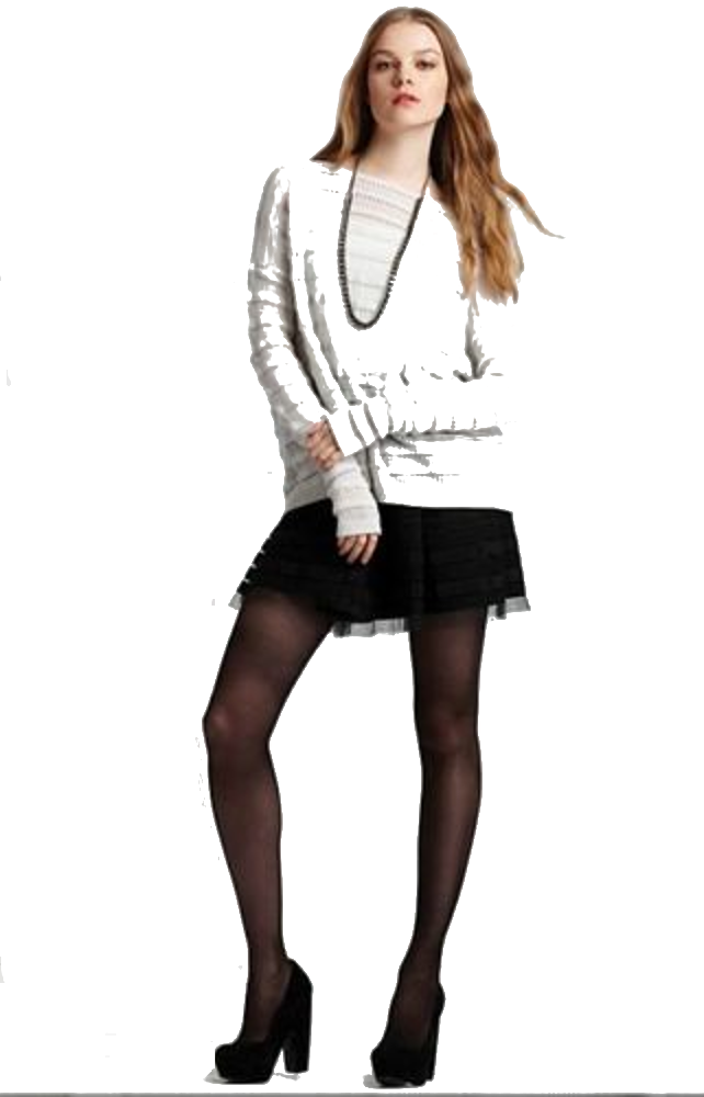 Theory Ameline Loryelle Wool Ribbed Striped Sweater, Icy Ecru