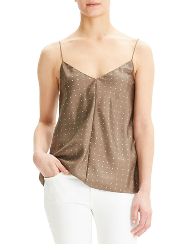 Theory Petteri Rosina Crepe Cold Shoulder Top, Black