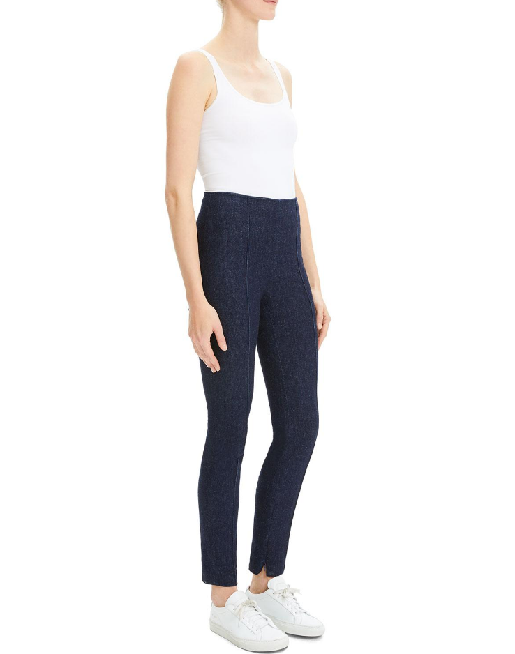 Theory Nep Denim High Rise Skinny Leggings, Indigo