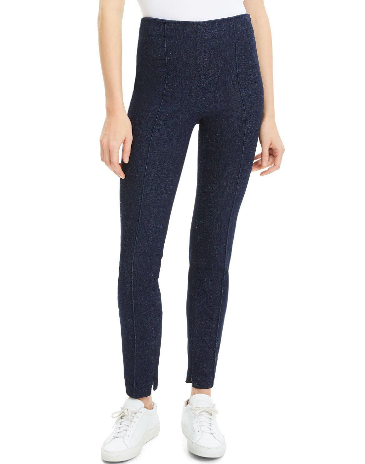 Theory Nep Denim High Rise Skinny Leggings, Indigo