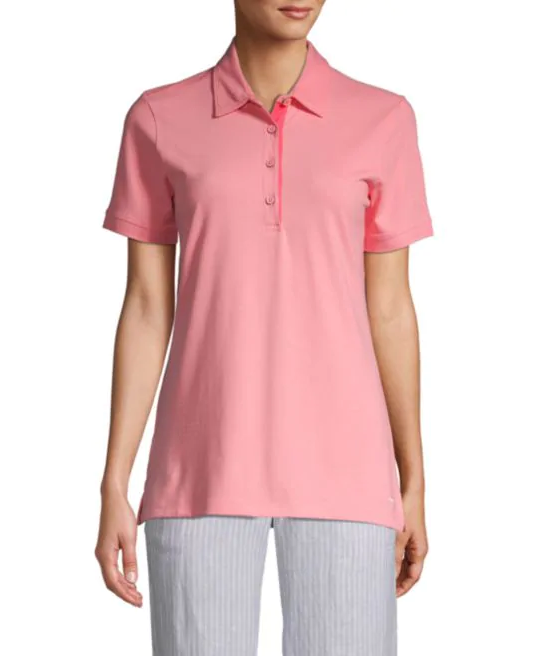 Tommy Bahama Tropicool Pique Polo Top, Cabana Pink
