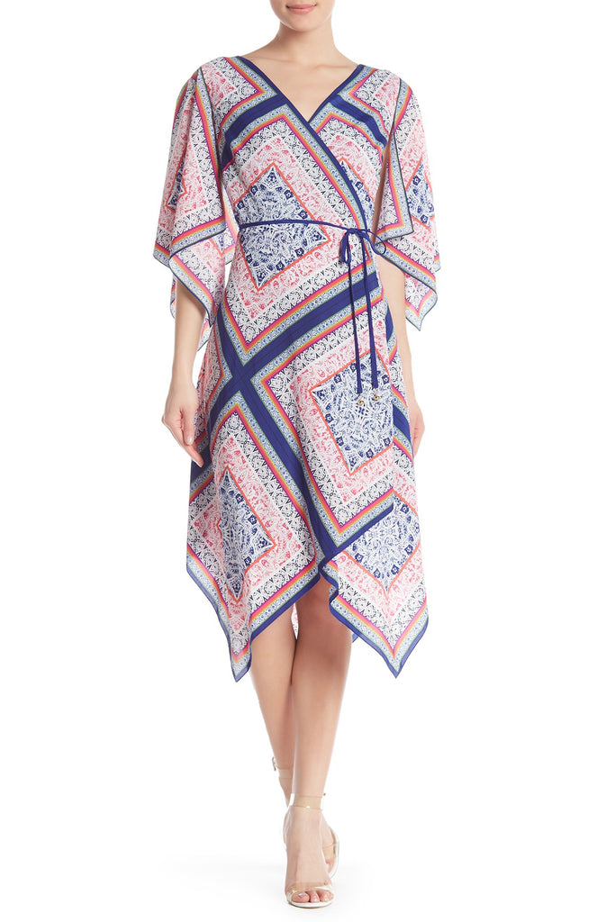 Trina Turk Alannah Wrap Dress, Meet Me in Malibu, Multi