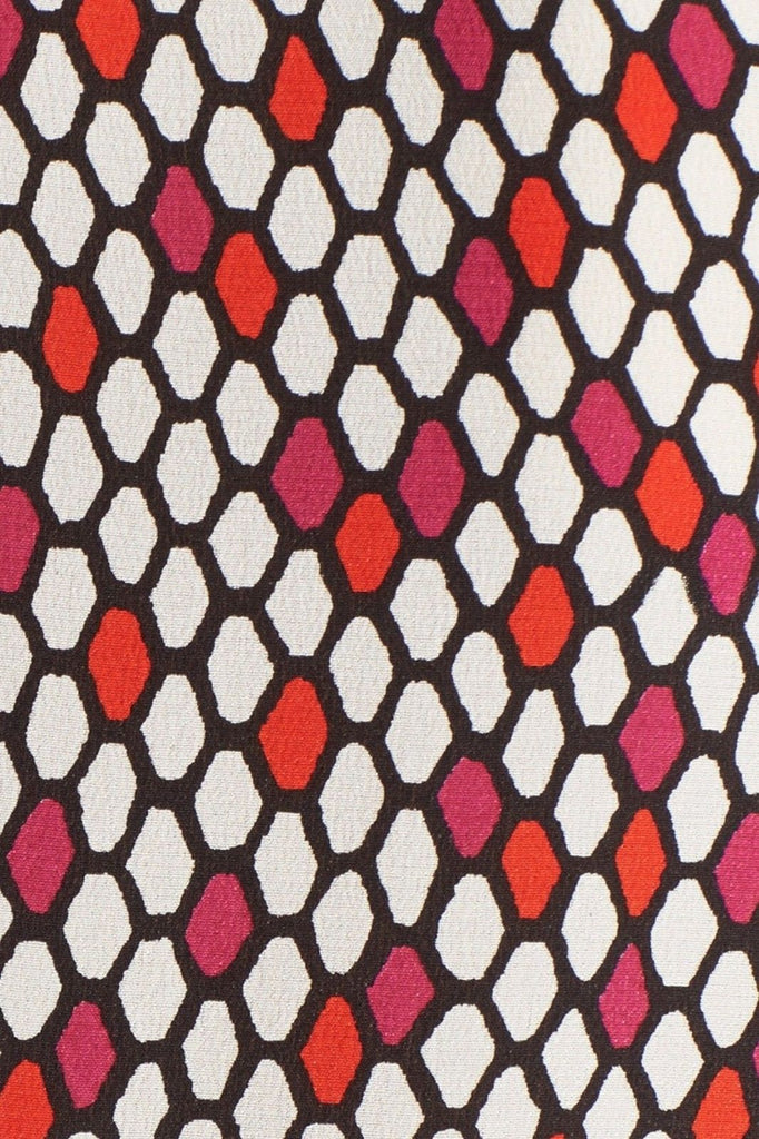 Trina Turk 'Burke' Print Silk Sleeveless Top, Fuschia