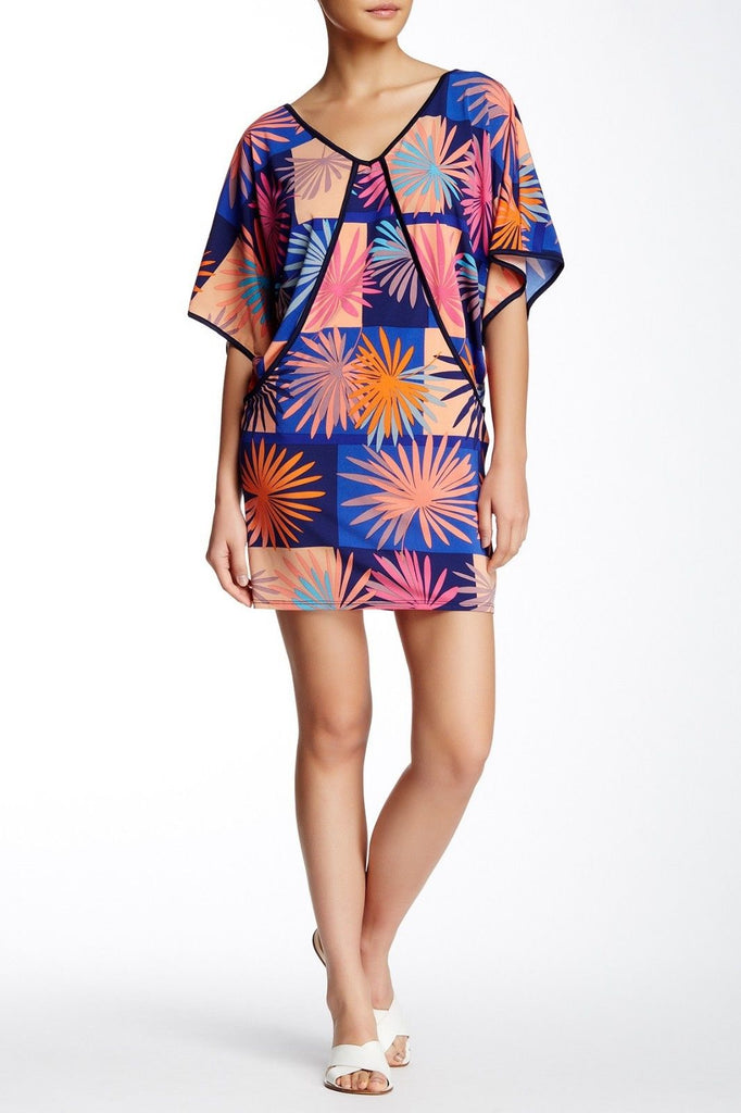 Trina Turk Edith Kimono Sleeve Printed Dress, Multi