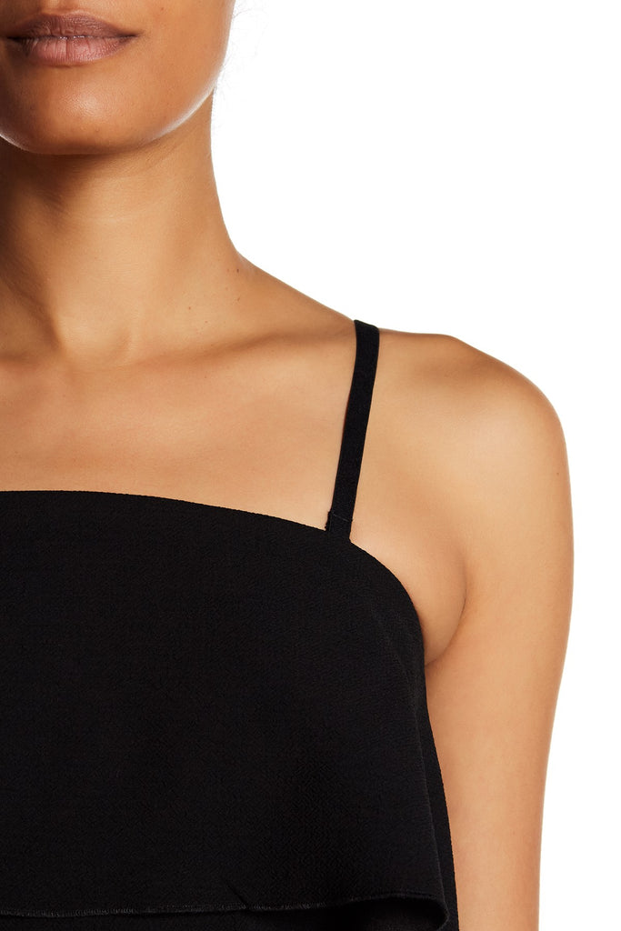 Trina Turk Genius Strapless Popover Crepe Shift Dress, Black