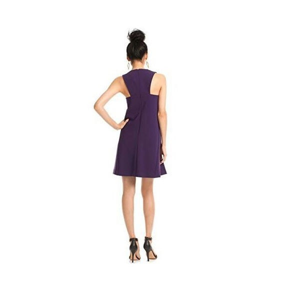 Trina Turk Lysett Crepe Sleeveless Shift Dress, Blackberry