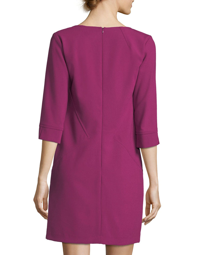 Trina Turk 'Silvia 2' V-Neck Crepe Shift Dress, Boysenberry