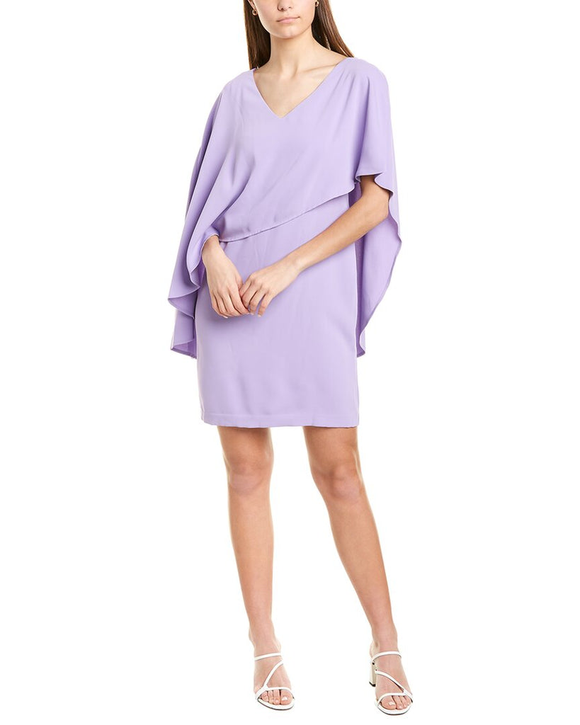 Trina Turk 'Adore' Popover Cape Overlay Dress, Lilac