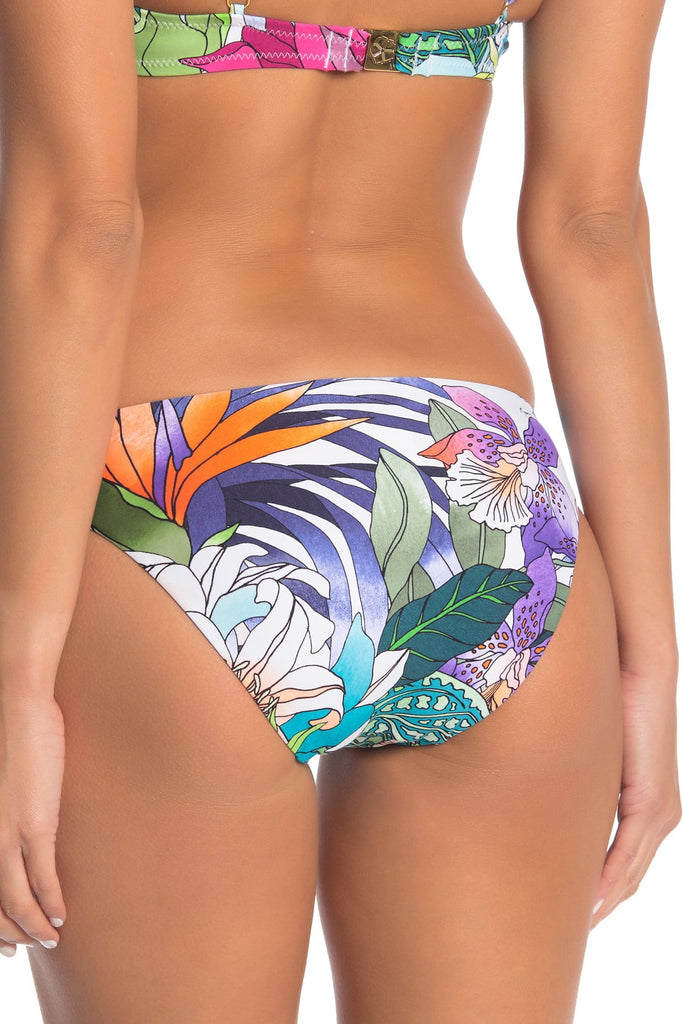 Trina Turk Amazonia California Shirred-Side Bikini Bottom, Multi