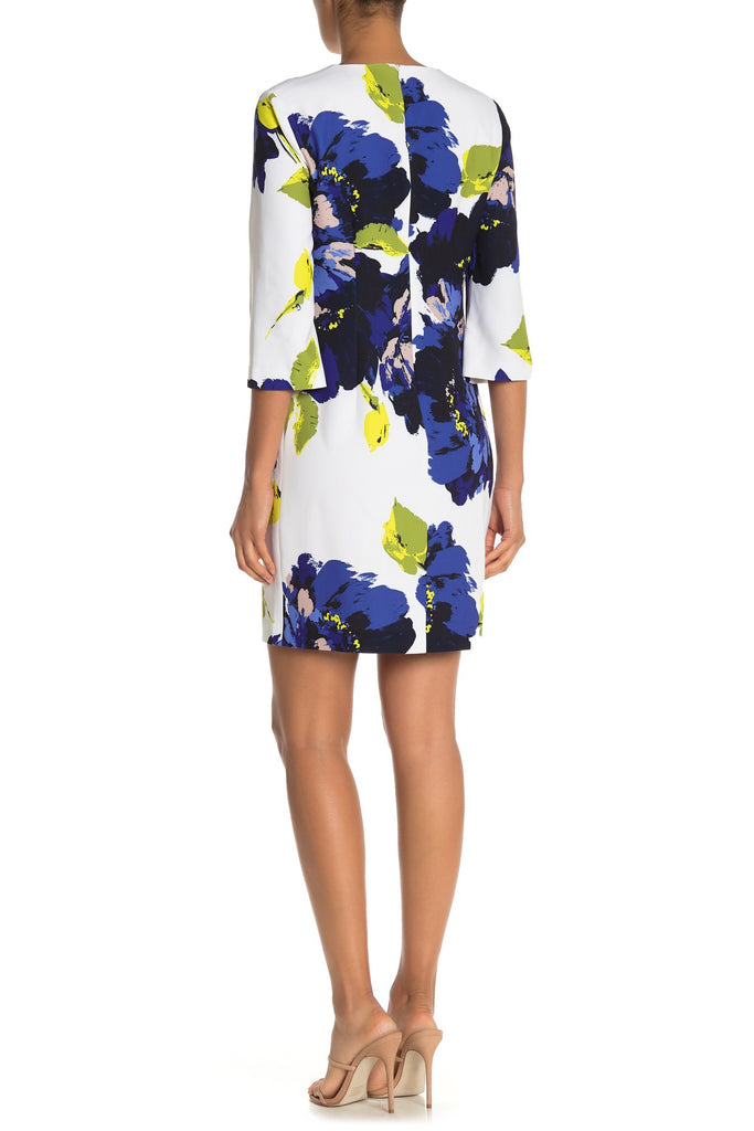 Trina Turk Ardor Keyhole Neckline Floral-Print Dress, Multi