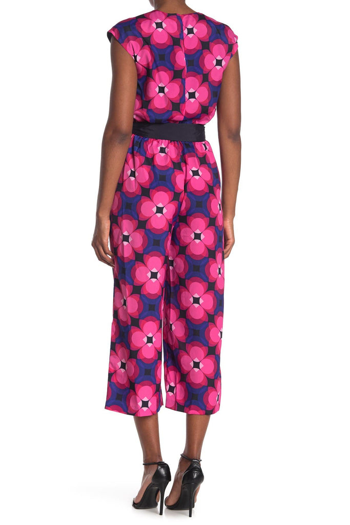 Trina Turk 'Benvolio' Printed Tie-Waist Cropped Jumpsuit, Multi