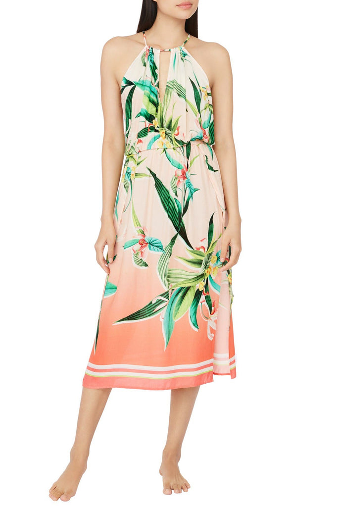 Trina Turk 'Costa De Prata' Tropical Swimsuit Cover-Up Dress, Multi