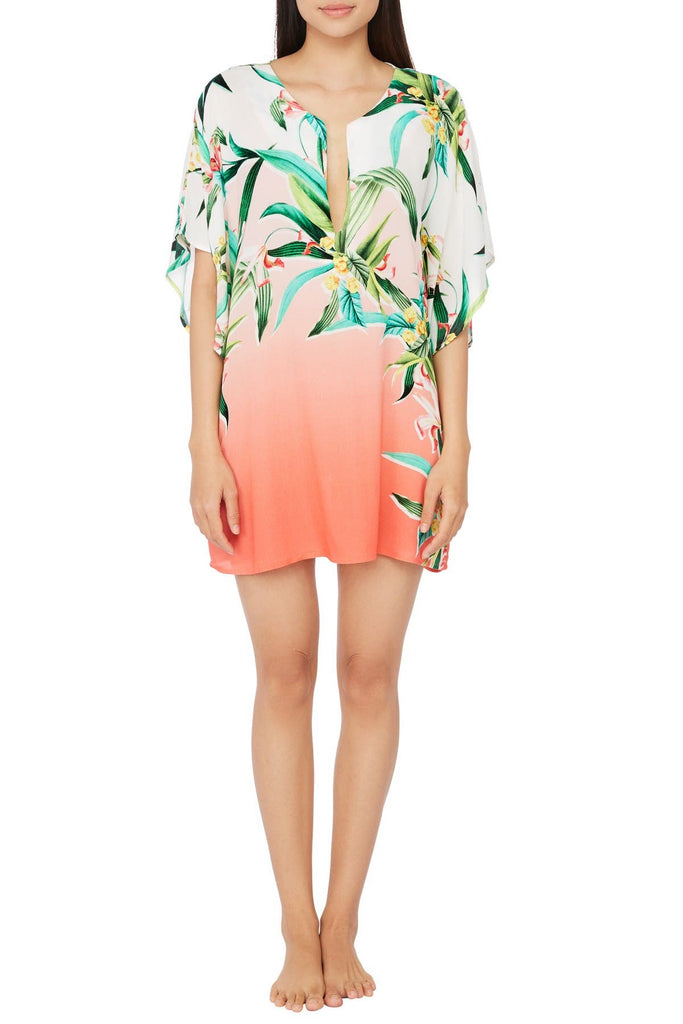 Trina Turk 'Costa De Prata' Tropical Swimsuit Cover-Up Tunic, Multi