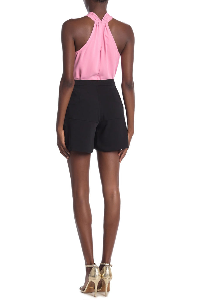 Trina Turk Dixieland Flutter Hem Shorts, Black