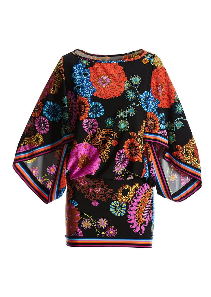 Trina Turk 'Electric Reef' Printed Swimsuit Cover-Up Tunic, Multi
