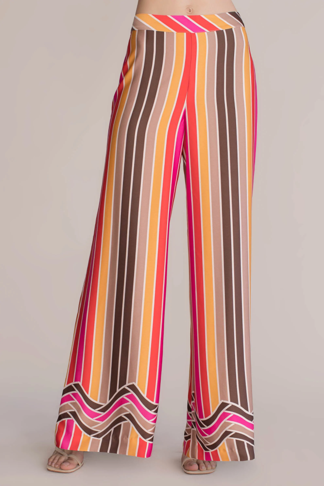 Trina Turk 'Long Weekend 2' Striped Wide-Leg Pants, Multicolor
