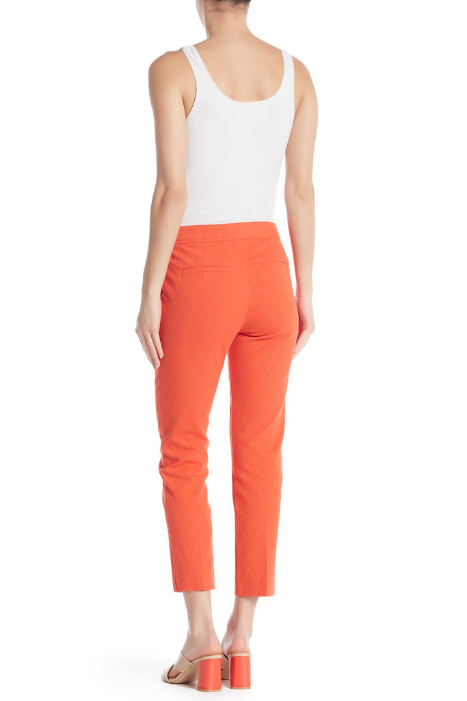 Trina Turk Moss 2 Zigzag Jacquard Woven Pants, Poppy