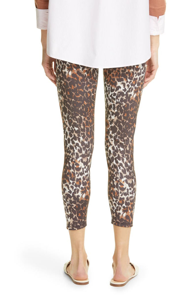 VERONICA BEARD Vilena Leopard Print High Waist Leggings, Brown Multi