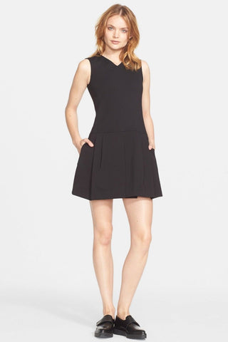 Vince Mixed Stripe Print Silk Shorts, Black/Ivory Combo