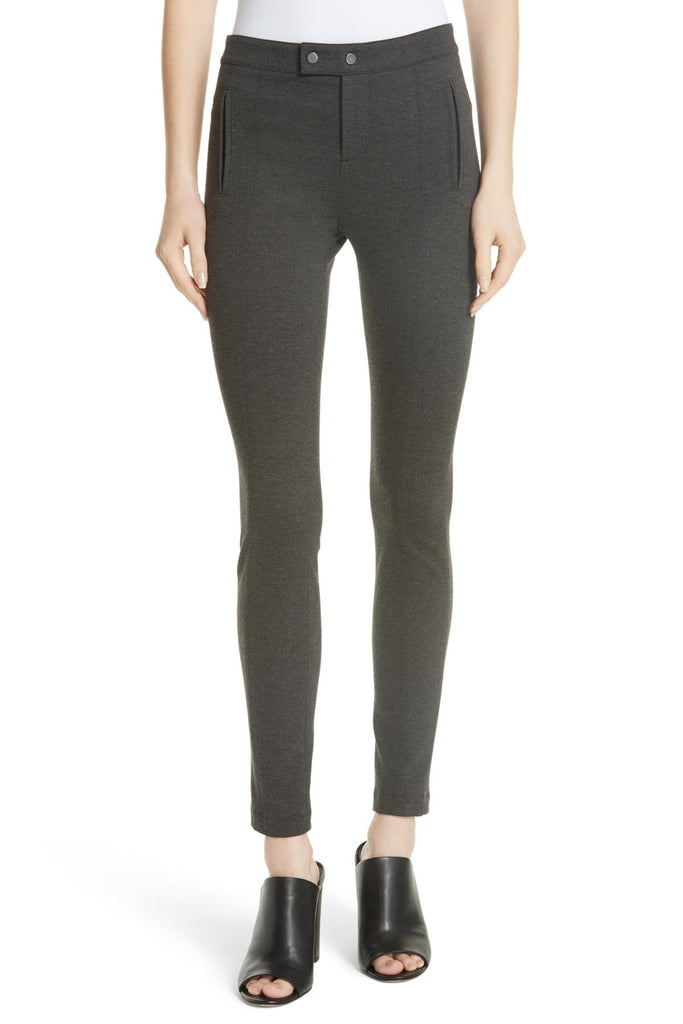 Vince Stretch Ski-Style Leggings, Charcoal Grey