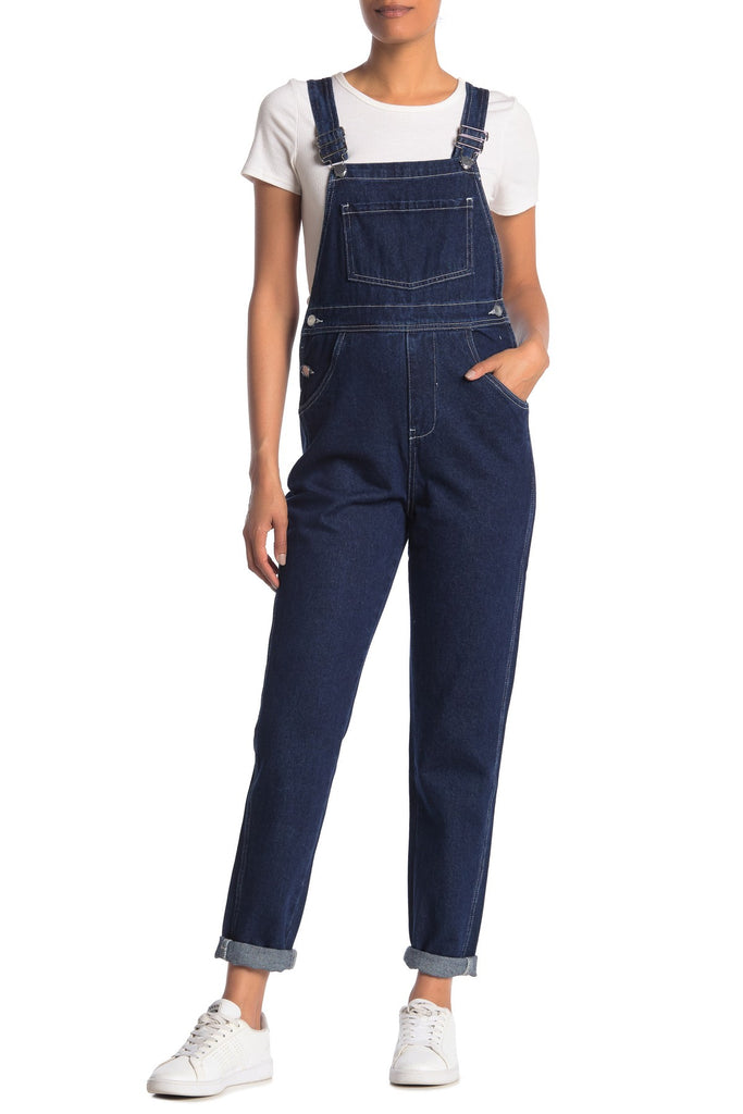 We Wore What Basic Denim Overalls, Dark Wash