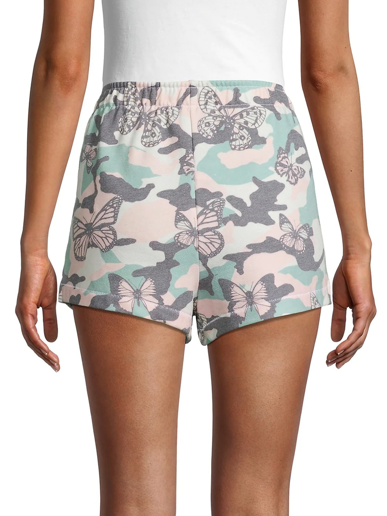 WILDFOX 'Havi' Butterfly Camo Print Shorts, Multicolor